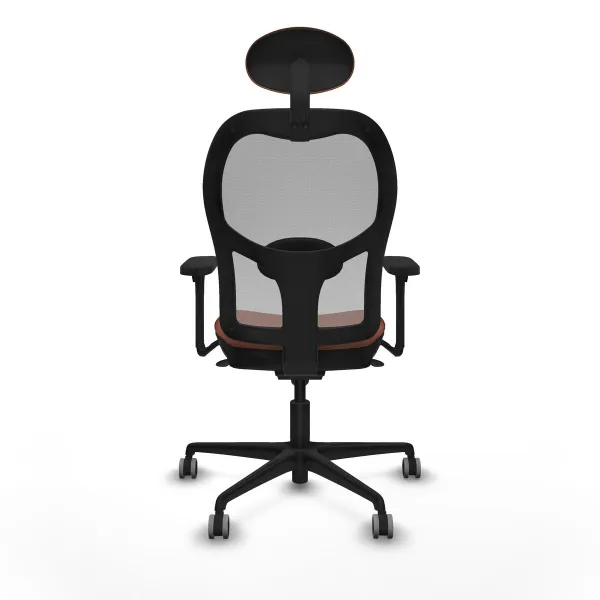 Office Chair with Headrest Jorquera Piqueras y Crespo 3D036G1 Brown Grey