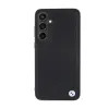 BMW Signature Leather Crossing Lines Pattern - Case for Samsung Galaxy S24+ (black)