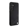 BMW Signature Leather Crossing Lines Pattern - Case for Samsung Galaxy S24+ (black)