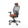 Office Chair with Headrest Jorquera Piqueras y Crespo 3D036N2 Brown Grey