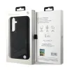 BMW Signature Leather Crossing Lines Pattern - Case for Samsung Galaxy S24+ (black)