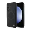 BMW Leather Half Textured & Circle MagSafe - Case for Samsung Galaxy S24+ (black)