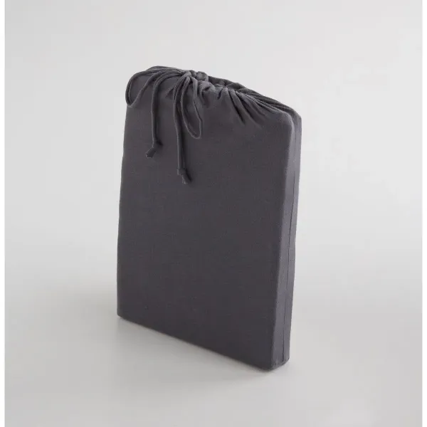 Fitted bottom sheet Naturals ELBA Dark grey 135 x 200 (Double)