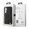 BMW Leather Half Textured & Circle MagSafe - Case for Samsung Galaxy S24+ (black)