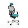 Office Chair with Headrest Jorquera Piqueras y Crespo 2D086G2 Turquoise