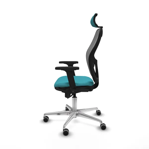 Office Chair with Headrest Jorquera Piqueras y Crespo 2D086G2 Turquoise