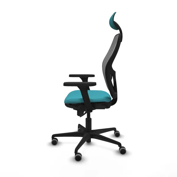 Office Chair with Headrest Jorquera Piqueras y Crespo 3D036G1 Turquoise