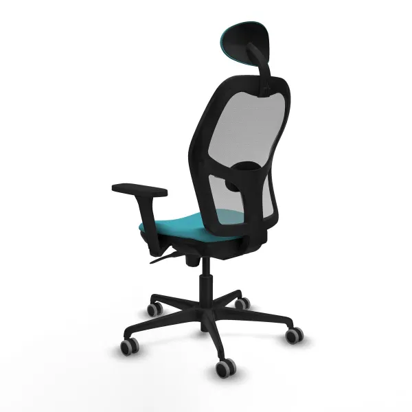 Office Chair with Headrest Jorquera Piqueras y Crespo 3D036G1 Turquoise