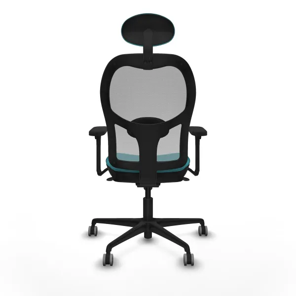 Office Chair with Headrest Jorquera Piqueras y Crespo 3D036G1 Turquoise