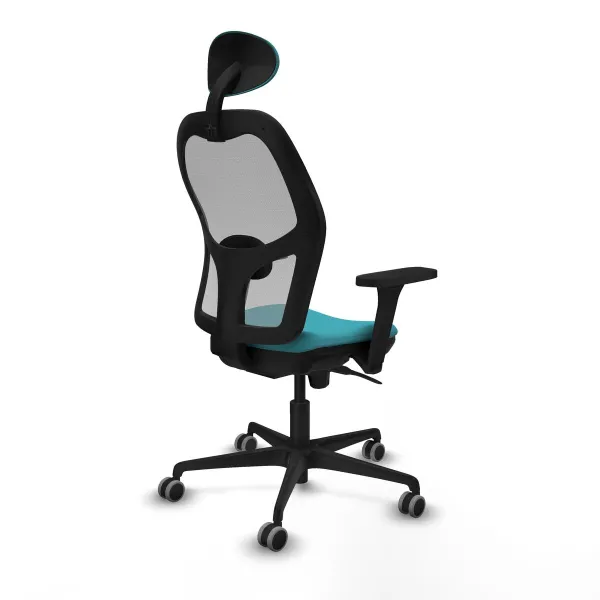 Office Chair with Headrest Jorquera Piqueras y Crespo 3D036G1 Turquoise