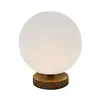 Desk lamp DKD Home Decor Natural Wood Polyethylene Aluminium White (20 x 20 x 23 cm)