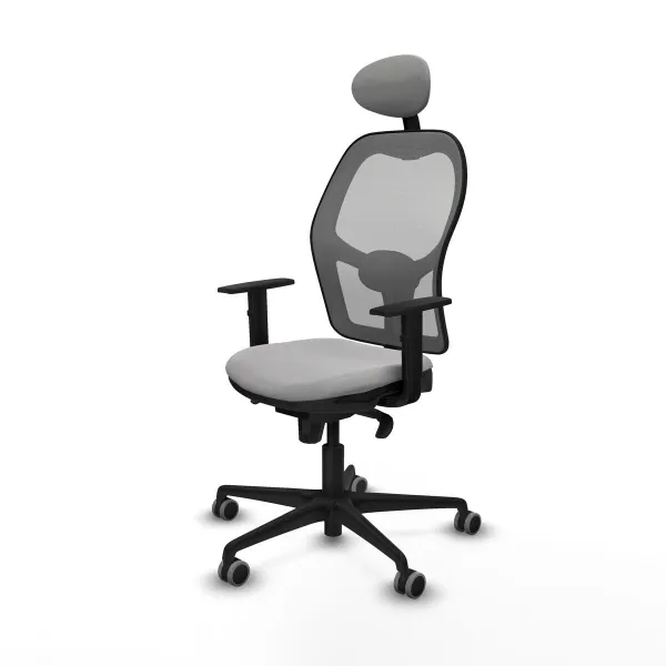 Office Chair with Headrest Jorquera Piqueras y Crespo 1D036G1 Light grey