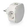 Wall Plug with 2 USB Ports EDM Schuko Triple 2100 mAh Thermoplastic