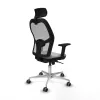 Office Chair with Headrest Jorquera Piqueras y Crespo 2D086G2 Light grey