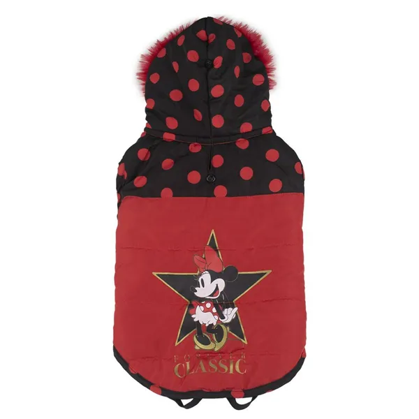 Dog Coat Minnie Mouse Black Red S