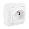 Plug socket Solera mur60fu French Bipolar White 16 A Surface