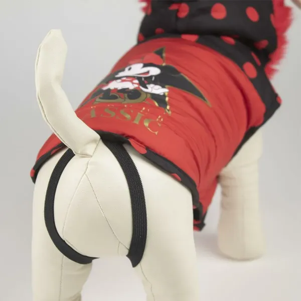 Dog Coat Minnie Mouse Black XS Red