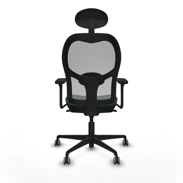 Biroja krēsls ar galvas atbalstu Jorquera Piqueras y Crespo 3D036G1 Zaļš