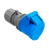 Plug-in base EDM CETAC With lid Blue 250 V IP44 16 A Aerial