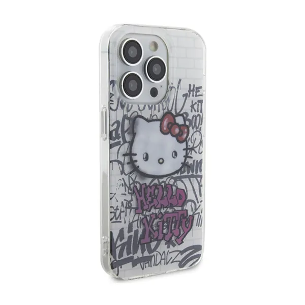 Hello Kitty IML Kitty On Bricks Graffiti - iPhone 15 Pro Max Case (white)
