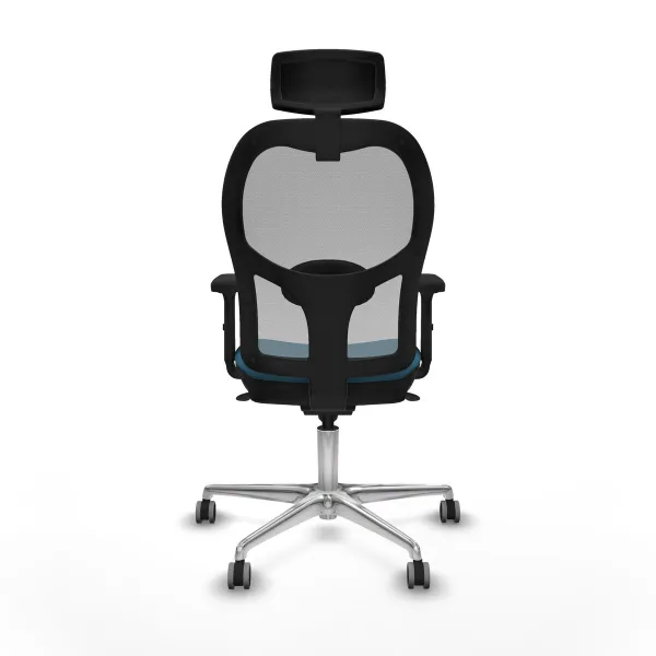 Office Chair with Headrest Jorquera Piqueras y Crespo 2D086G2 Grey Petroleum green