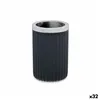 Glass Toothbrush Holder Anthracite Plastic 32 Units (7,5 x 11,5 x 7,5 cm)