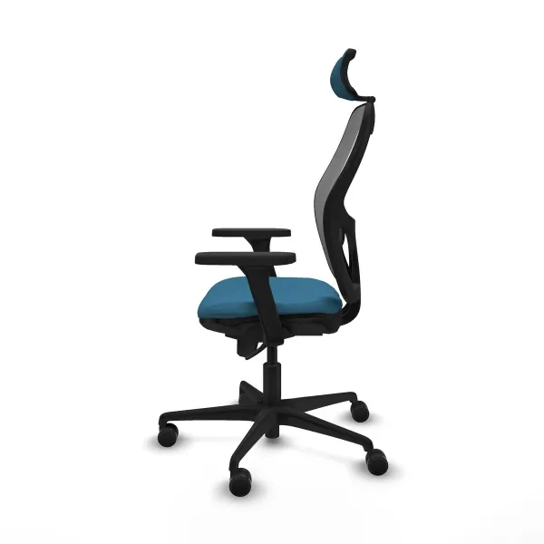 Office Chair with Headrest Jorquera Piqueras y Crespo 3D036N2 Grey Petroleum green