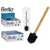 Toilet Brush Black Brown Bamboo (8 x 35,5 x 8 cm) (24 Units)