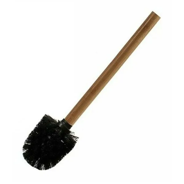 Toilet Brush Black Brown Bamboo (8 x 35,5 x 8 cm) (24 Units)