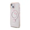 Hello Kitty Ring Stand Glitter Electrop Logo MagSafe - Case iPhone 15 / 14 / 13 (pink)