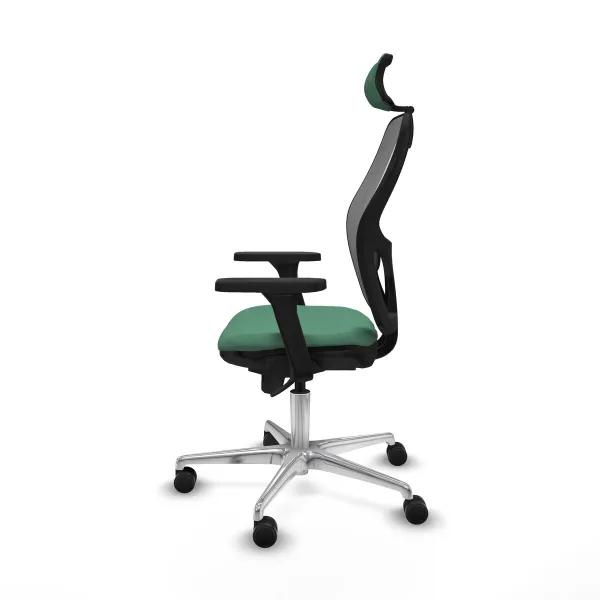 Office Chair with Headrest Piqueras y Crespo 3D086N2 Emerald Green