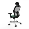Office Chair with Headrest Piqueras y Crespo 3D086N2 Emerald Green