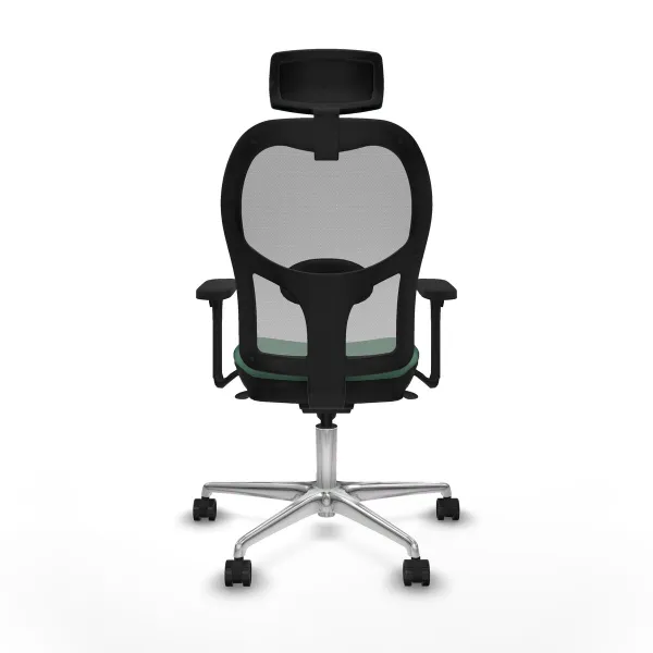 Office Chair with Headrest Piqueras y Crespo 3D086N2 Emerald Green