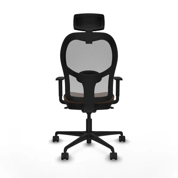 Office Chair with Headrest Piqueras y Crespo 1D036N2 Grey Dark brown