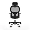 Office Chair with Headrest Piqueras y Crespo 1D036N2 Grey Dark brown