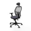 Office Chair with Headrest Piqueras y Crespo 2D036G1 Dark grey