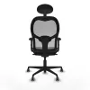 Office Chair with Headrest Piqueras y Crespo 2D036G1 Dark grey
