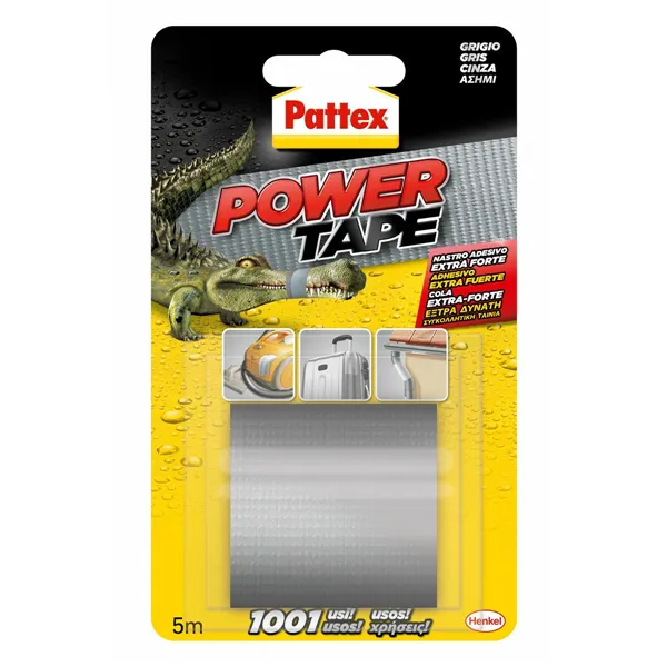 Duct tape Pattex power tape Grey (5 m x 50 cm)