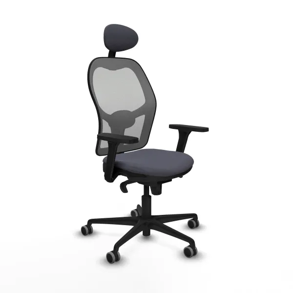 Office Chair with Headrest Piqueras y Crespo 3D036G1 Dark grey