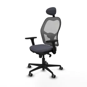 Office Chair with Headrest Piqueras y Crespo 3D036G1 Dark grey