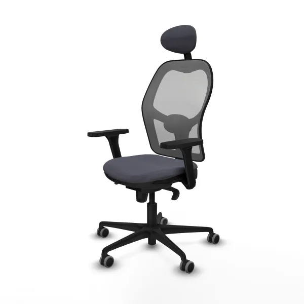 Office Chair with Headrest Piqueras y Crespo 3D036G1 Dark grey