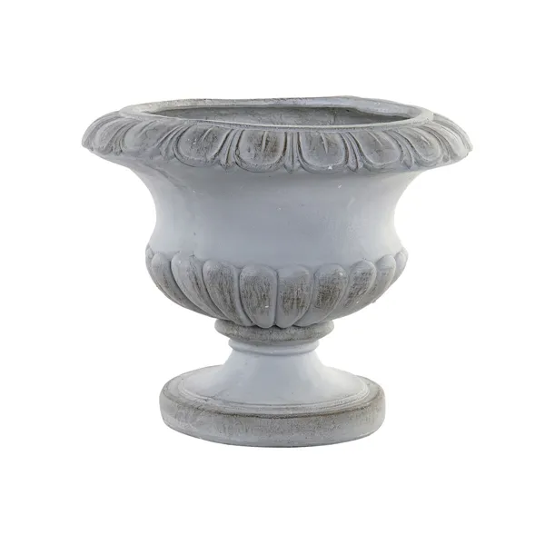 Planter DKD Home Decor Grey Fibreglass 49,5 x 49,5 x 39,5 cm