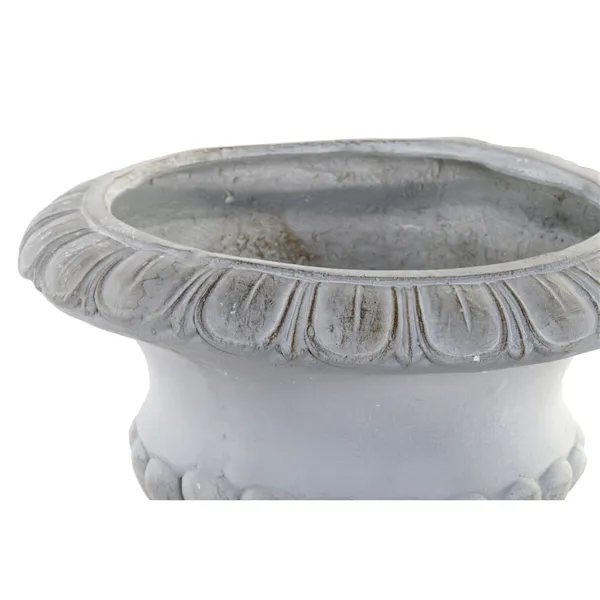 Planter DKD Home Decor Grey Fibreglass 49,5 x 49,5 x 39,5 cm