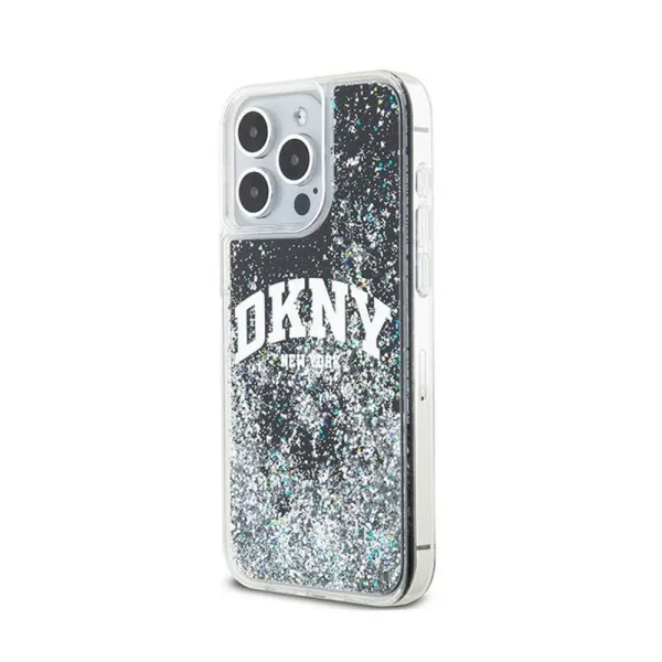 DKNY Liquid Glitter Big Logo - Case for iPhone 15 Pro Max (black)
