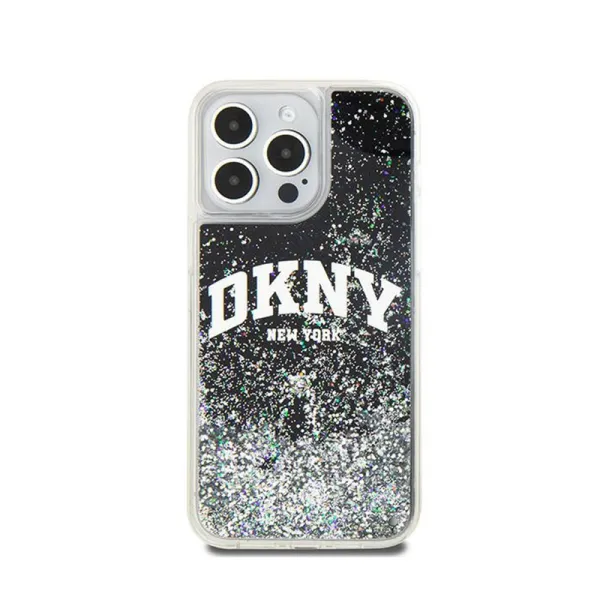 DKNY Liquid Glitter Big Logo - Case for iPhone 15 Pro Max (black)