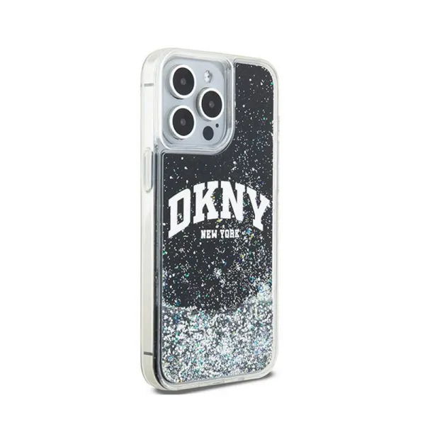 DKNY Liquid Glitter Big Logo - Case for iPhone 15 Pro Max (black)