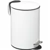 Pedal bin 5five Metal White 3 L