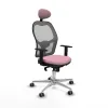 Office Chair with Headrest Jorquera Piqueras y Crespo 1D086G1 Pink