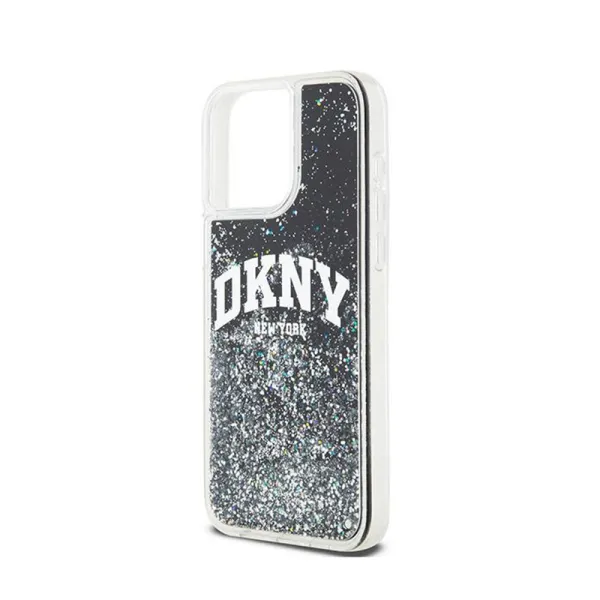 DKNY Liquid Glitter Big Logo - Case for iPhone 15 Pro Max (black)