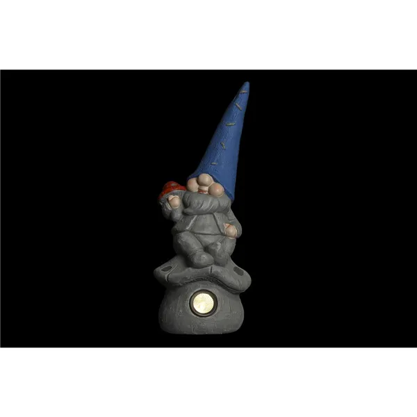 Decorative Figure DKD Home Decor Gnome Aluminium 20 x 20 x 50 cm Magnesium (2 Units)